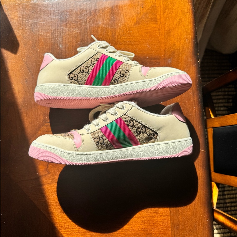 AUTHENTIC NWOT Gucci GG Crystal Screener Sneakers - Picture 8 of 16